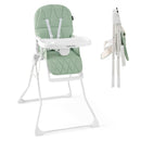 oldable High Chair Easy Clean Compact Highchair with Removable Adjustable Tray and PU Seat Cushion