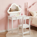 Kids Vanity with Lights, Princess Makeup Dressing Desk
