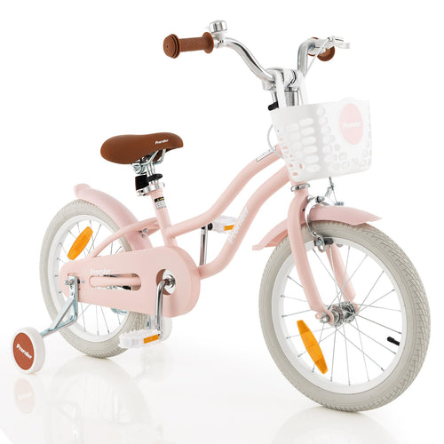 Kids Bike, 16 Inch Boys Girls Bike for 3-8 Years w/Training Wheels