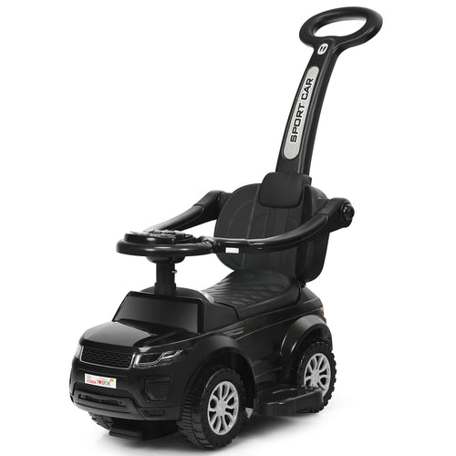 3 in 1 Kids Ride On Push Car, Stroller Sliding Walking Car with Horn, Music, Light