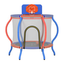 OLAKIDS 48" Trampoline for Kids, Indoor Outdoor Toddler Trampoline with Safety Enclosure Net