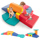 10-Piece Soft Foam PU Leather Climbing Toys Building Blocks for Toddlers