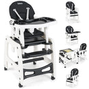 INFANS 5 in 1 Baby High Chair Convertible Toddler Table Set