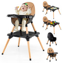 High Chair for Babies and Toddlers 6-in-1 Convertible Table Chair Set