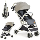 INFANS Travel Stroller, Lightweight Compact Baby Stroller for Airplane