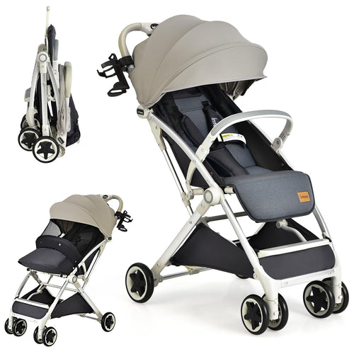 INFANS Travel Stroller, Lightweight Compact Baby Stroller for Airplane