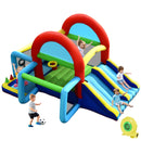 Inflatable Bounce House, 8 in 1 Kids Jumping Castle w/2 Slides, Jumping Area, Climbing, Ball Pit