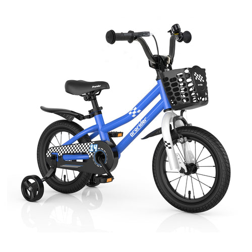 Kids Bike, 14 16 18 Inch Boys Girls Bike for 3-8 Years w/Training Wheels