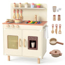 INFANS Play Kitchen for Kids, Wooden Pretend Playset
