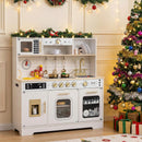 Play Kitchen for Kids with Realistic Lights and Sounds