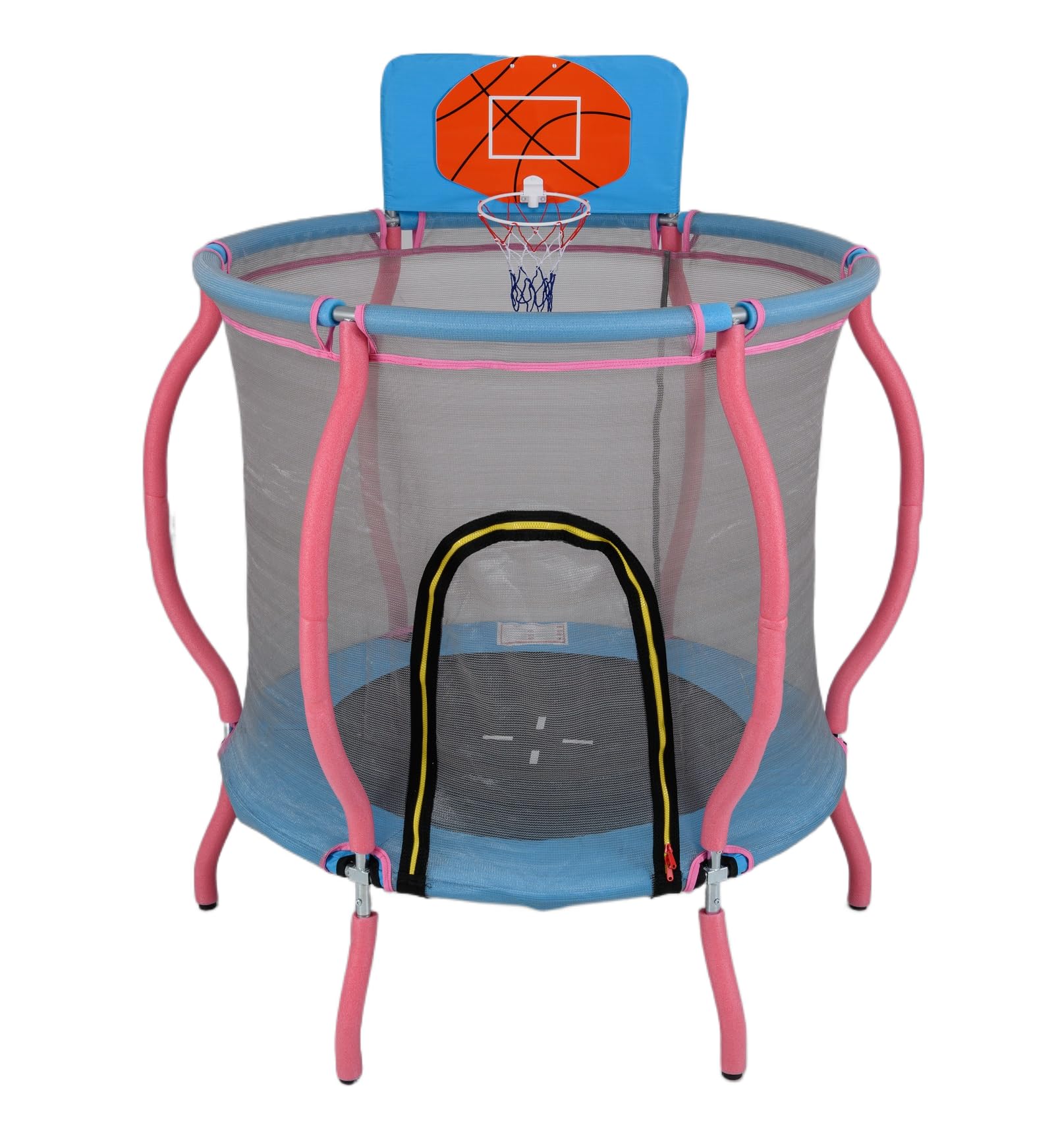 OLAKIDS 48" Trampoline for Kids, Indoor Outdoor Toddler Trampoline with Safety Enclosure Net