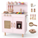 INFANS Play Kitchen for Kids, Wooden Pretend Playset