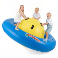 8FT Inflatable Dome Rocker Bouncer, Outdoor Kids Giant Roll