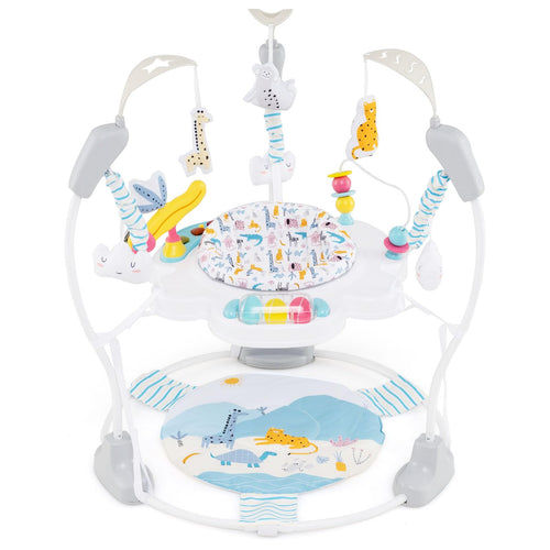 INFANS Baby Activity Center, 3 in 1 Play Center Jumpers with Music, Lights, Interactive Toys