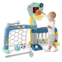 Toddler Basketball Hoop, 5 in 1 Adjustable Sports Center Baby Activity