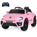 HONEY JOY 12V Volkswagen Beetle Kids Electric Ride On Car Ride-On Vehicle Toy