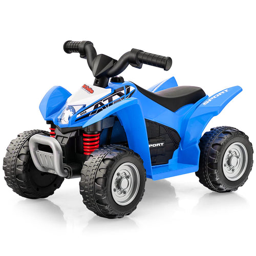 Kids Ride On ATV, 6V Electric Vehicle for Toddlers, 4 Wheeler Battery Powered Motorized Quad Toy Car with Horn