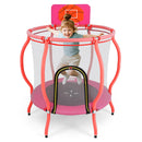 OLAKIDS 48" Trampoline for Kids, Indoor Outdoor Toddler Trampoline with Safety Enclosure Net