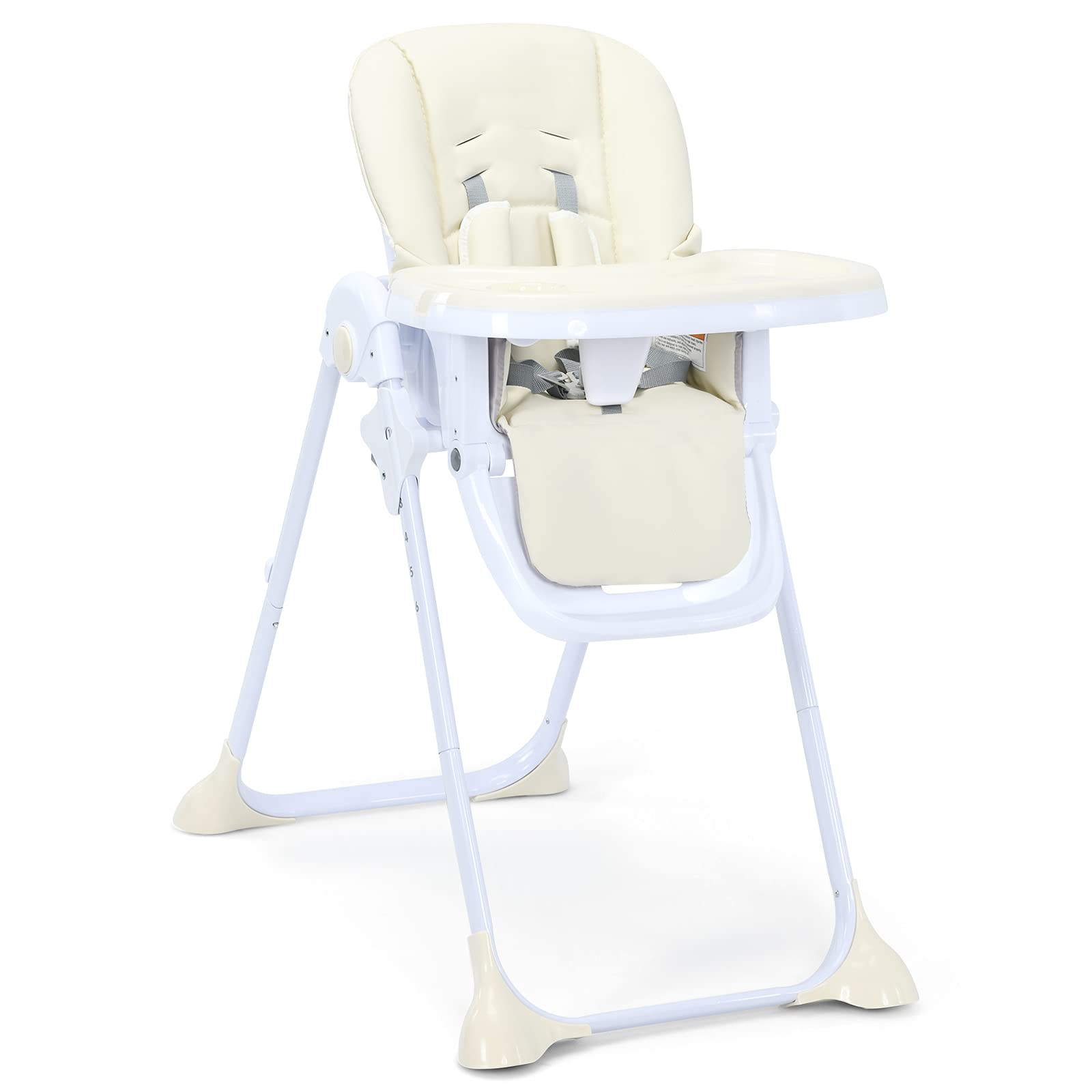 Baby High Chair Folding Highchair for Toddlers w/Adjustable Height