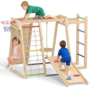 Indoor Jungle Gym, 9 in 1 Wooden Montessori Baby Climbing Toys
