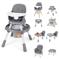 INFANS 9 in 1 High Chair Convertible Baby Highchair for Babies and Toddlers