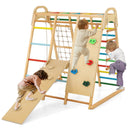 Indoor Jungle Gym, 8 in 1 Kids Montessori Indoor Playground Climbing Playset for Toddlers