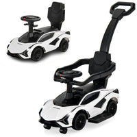 Licensed Lamborghini SIAN Ride on Push Car, 3 in 1 Baby Sliding