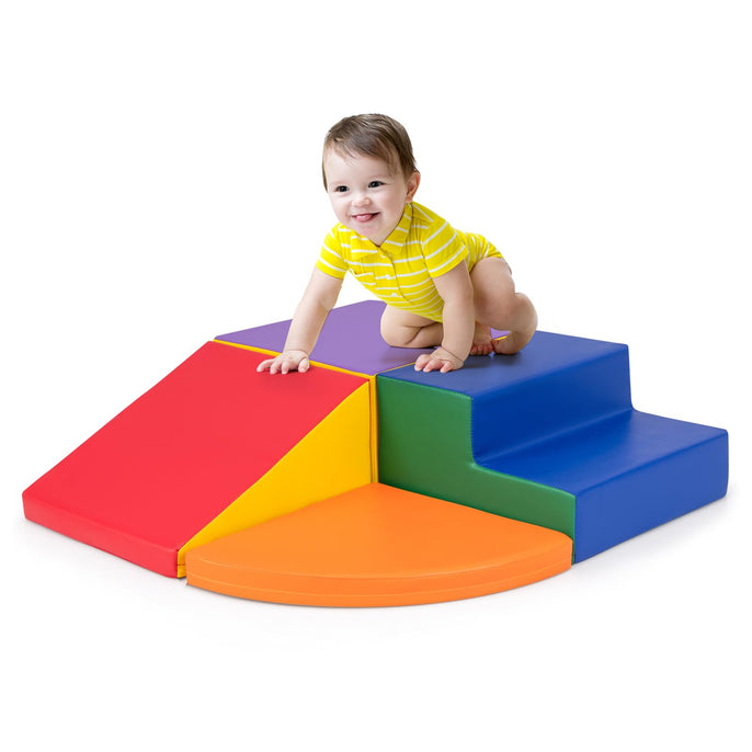 4-Pieces Climbing Toys for Toddlers Climb & Crawl Soft Foam Block with High-Density EPE Foam