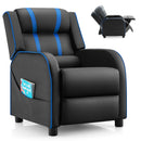 Kids Recliner Sofa Couch with Adjustable Backrest Footrest and High Density Sponge
