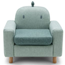 Kids Sofa Wooden Armrest Chair Couch with Thick Cushion Beech Legs