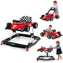 INFANS 4 in 1 Baby Walker, Foldable Toddler Activity Center with Adjustable Height