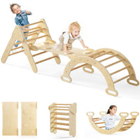 Olakids Pikler Triangle Set 7 in 1 Climbing Toys for Toddlers