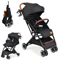 INFANS Travel Stroller, Lightweight Compact Baby Stroller for Airplane