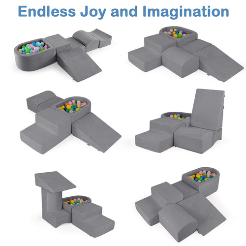 INFANS Climbing Toys for Toddlers Foam Climbing Blocks and Ball Pit for Baby