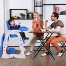 Baby High Chair 3 in 1 Infant Table and Chair Set Convertible Booster Seat with 3-Position Adjustable Feeding Tray