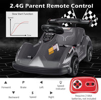Kids 6V Ride On Car, Battery Powered Electric Go Kart for Girls Boys w/Parent Remote Control