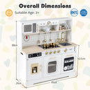 Play Kitchen for Kids with Realistic Lights and Sounds