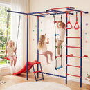8 in 1 Swedish Ladder, Kids Indoor Outdoor Jungle Gym Playground