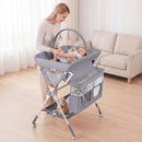 INFANS Portable Baby Changing Table with Wheels