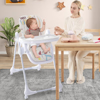3-in-1 Baby High Chair, Foldable Infant High Chair