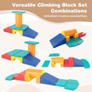10-Piece Soft Foam PU Leather Climbing Toys Building Blocks for Toddlers