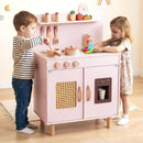 INFANS Play Kitchen for Kids, Wooden Pretend Playset