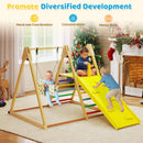 Climbing Toys for Toddlers, 4 in 1 Folding Wooden Kids Montessori Triangle Set