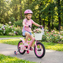 Kids Bike, 14 16 18 Inch Sweet Heart Theme Girls Bicycle