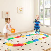 INFANS Kids Balance Beam Stepping Stones Set 20 PCS Montessori Obstacle Course for Toddler Indoor Outdoor