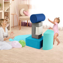 Foam Climbing Blocks for Toddlers 1-3, 6 Pieces Indoor Climb and Crawl Activity Playset with Rectangles