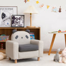 Kids Sofa Wooden Armrest Chair Couch with Thick Cushion Beech Legs