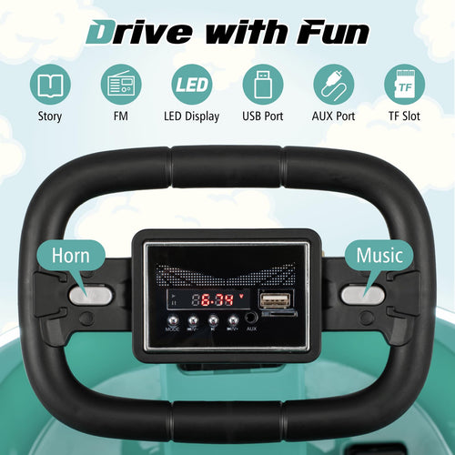 Electric Kids Ride-on Bumper Car, Ride-on Bumper w/360° Spinning,  Electric Bumping Toy with Music & LED Lights