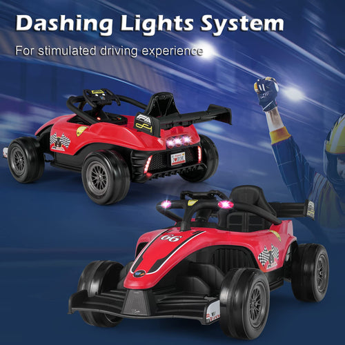 Kids Ride On Car 12V Electric Racing Truck w/Remote Control Spring Suspension
