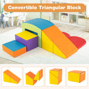 6 Pieces Foam Climbing Blocks with Tunnel Stairs and Ramp for 12 Months+